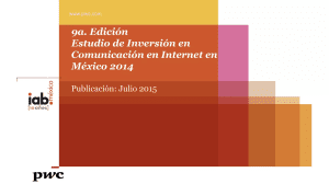 Estudio de Inversión en Comunicación en Internet 2015